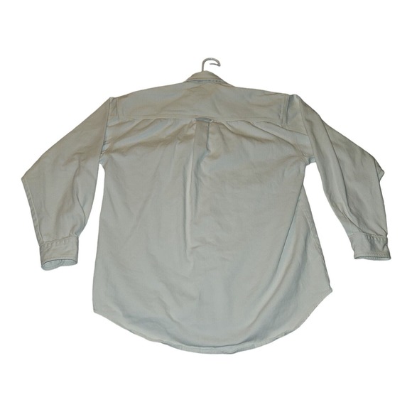 Vintage J.Riggings Hunting Horn Button Down Shirt Medium Men's White Embroidered - Picture 9 of 10